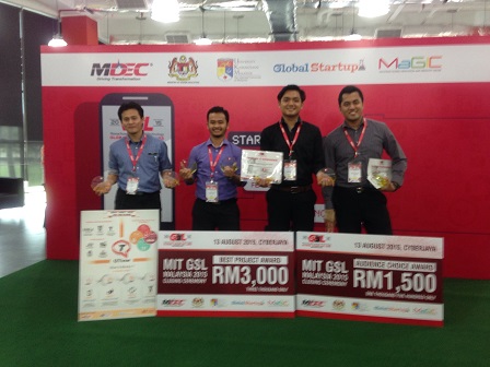 Kumpulan ‘Qtime’ daripada FSKTM, UPM merangkul dua anugerah bagi program MIT GSL 2015