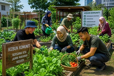 Kebun komuniti perkukuh keterjaminan makanan negara